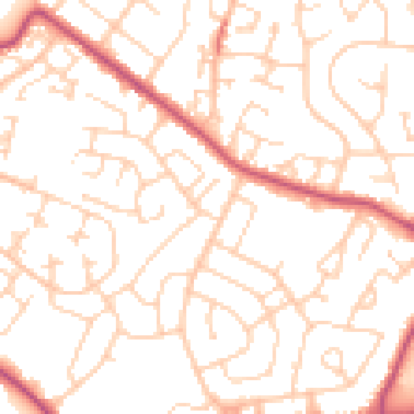 Daytime road noise heatmap for S66 3PH