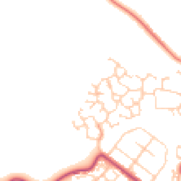 Daytime road noise heatmap for S66 3QA