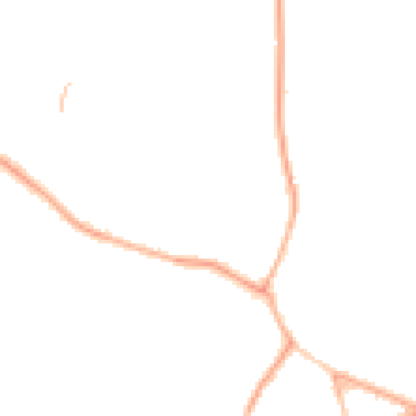 Night-time road noise heatmap for S66 3QD
