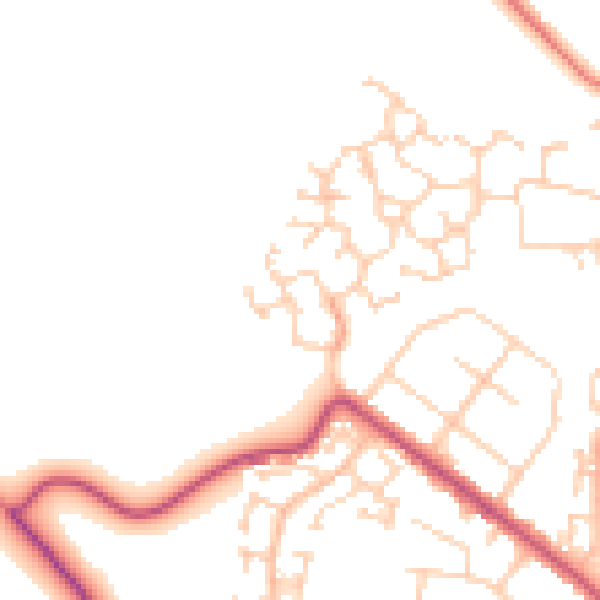 Daytime road noise heatmap for S66 3RT