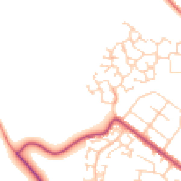 Daytime road noise heatmap for S66 3RX