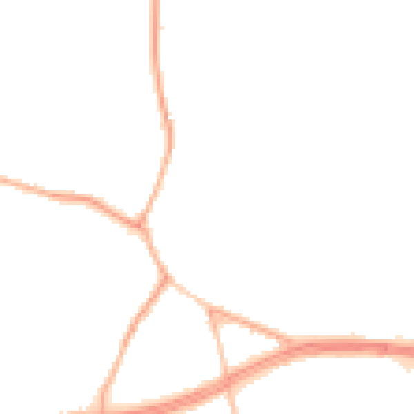 Night-time road noise heatmap for S66 3YR