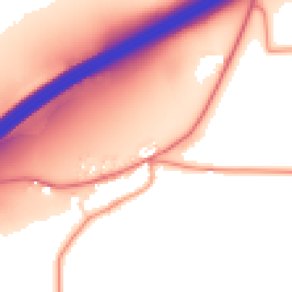 Daytime road noise heatmap for S66 7BF