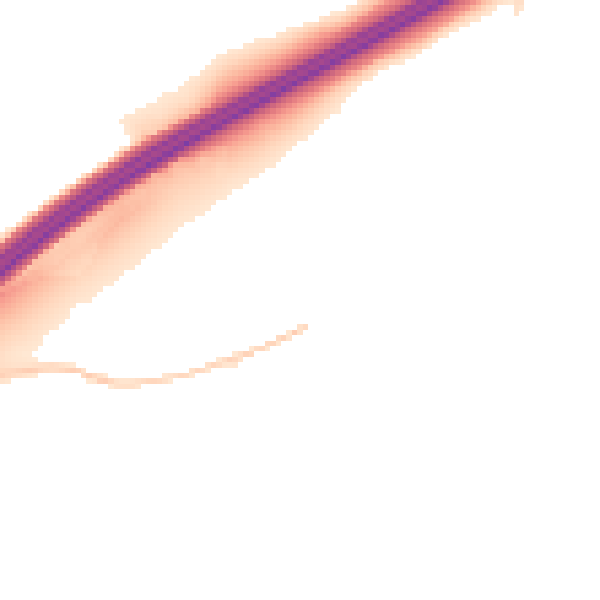 Night-time road noise heatmap for S66 7BF