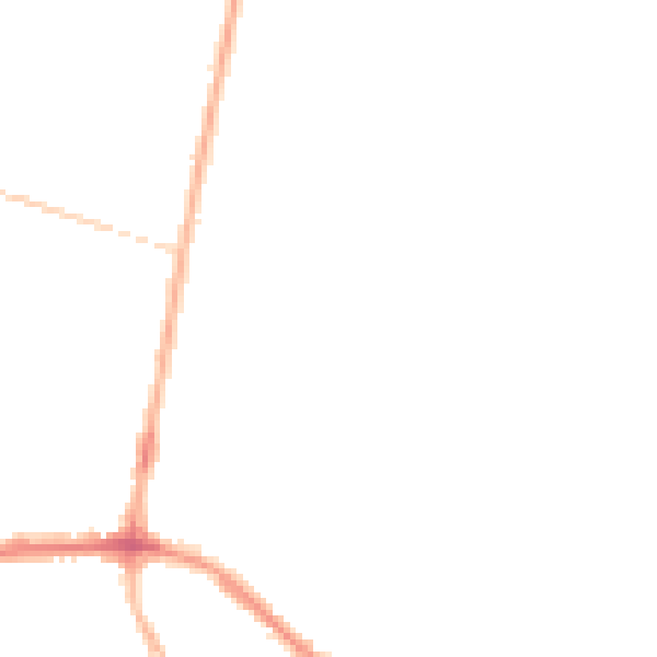 Night-time road noise heatmap for S66 7DT