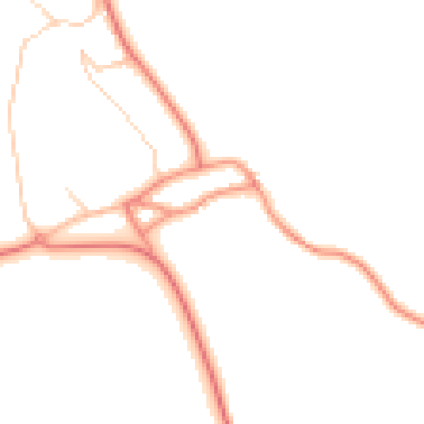 Daytime road noise heatmap for S66 7FA