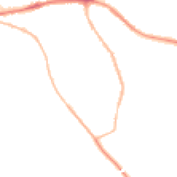 Night-time road noise heatmap for S66 7FL