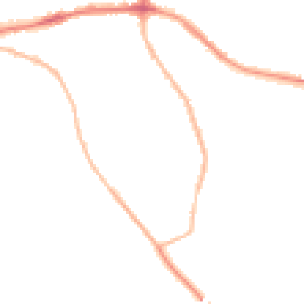 Night-time road noise heatmap for S66 7HQ