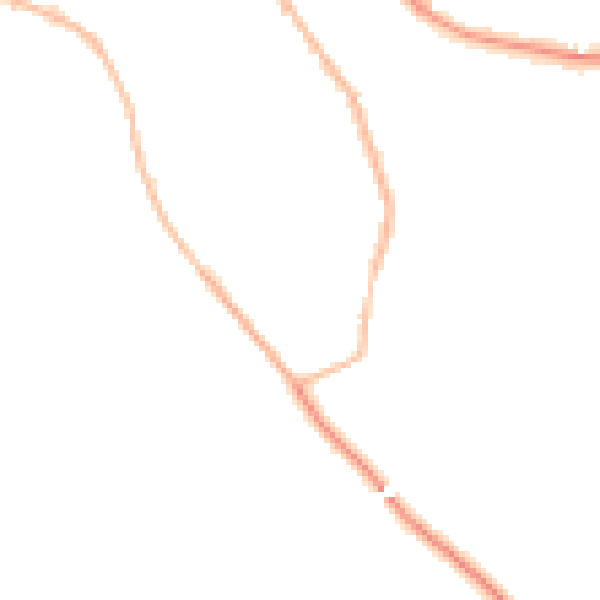 Night-time road noise heatmap for S66 7JF