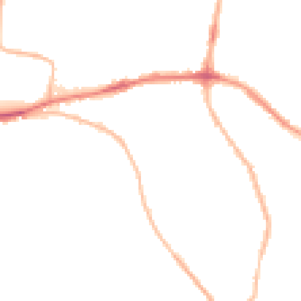 Night-time road noise heatmap for S66 7LP