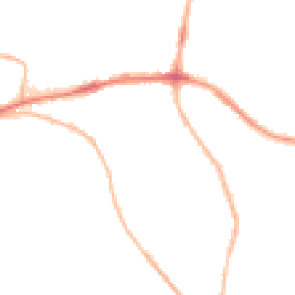 Night-time road noise heatmap for S66 7LS