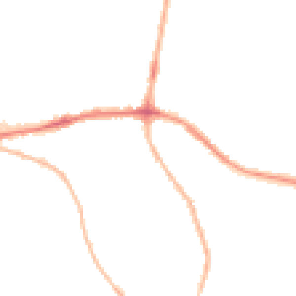 Night-time road noise heatmap for S66 7NA