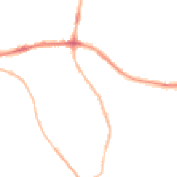 Night-time road noise heatmap for S66 7NB
