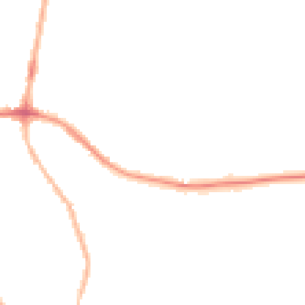 Night-time road noise heatmap for S66 7PF