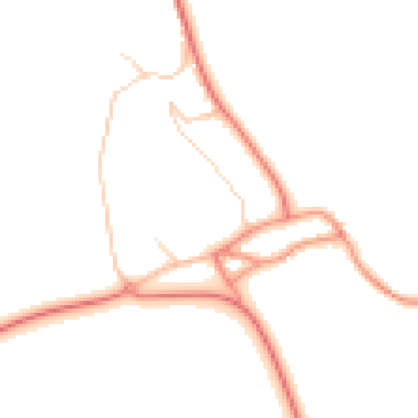 Daytime road noise heatmap for S66 7QH