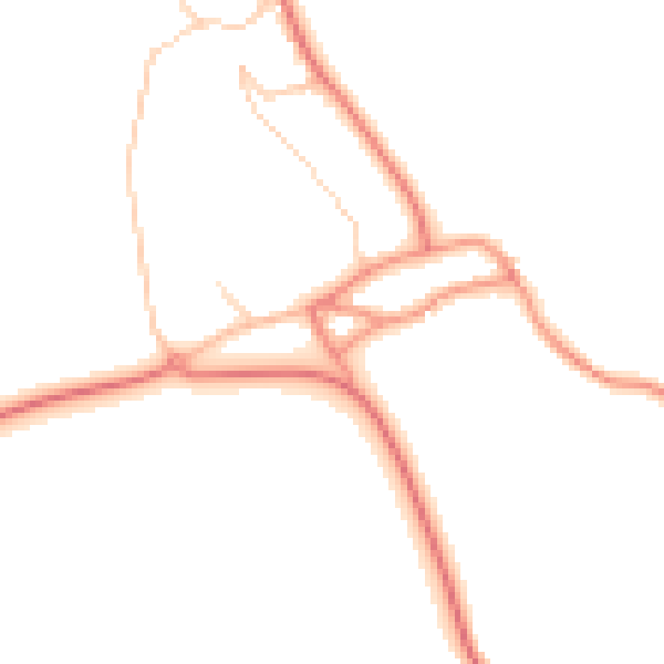 Daytime road noise heatmap for S66 7QT