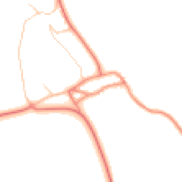 Daytime road noise heatmap for S66 7QX