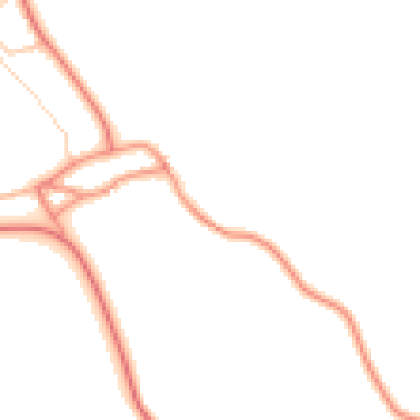 Daytime road noise heatmap for S66 7QZ