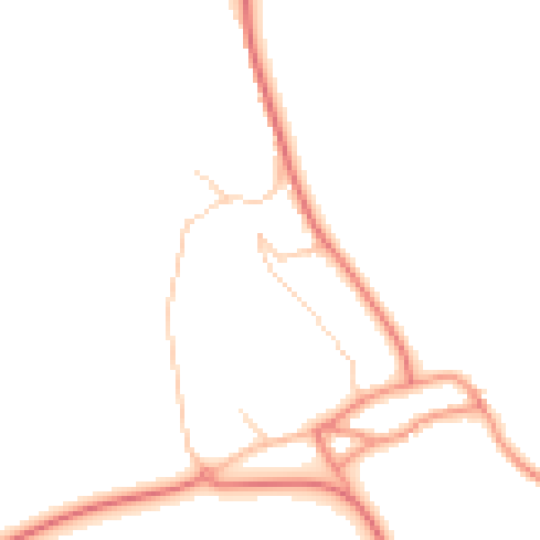Daytime road noise heatmap for S66 7RD