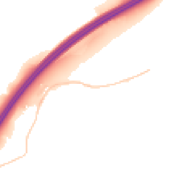Night-time road noise heatmap for S66 7RR