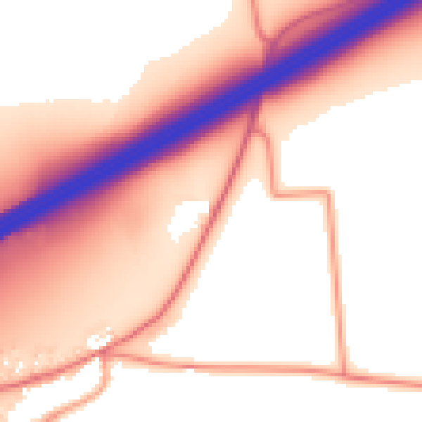 Daytime road noise heatmap for S66 7RU