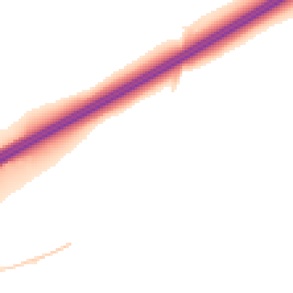 Night-time road noise heatmap for S66 7RU