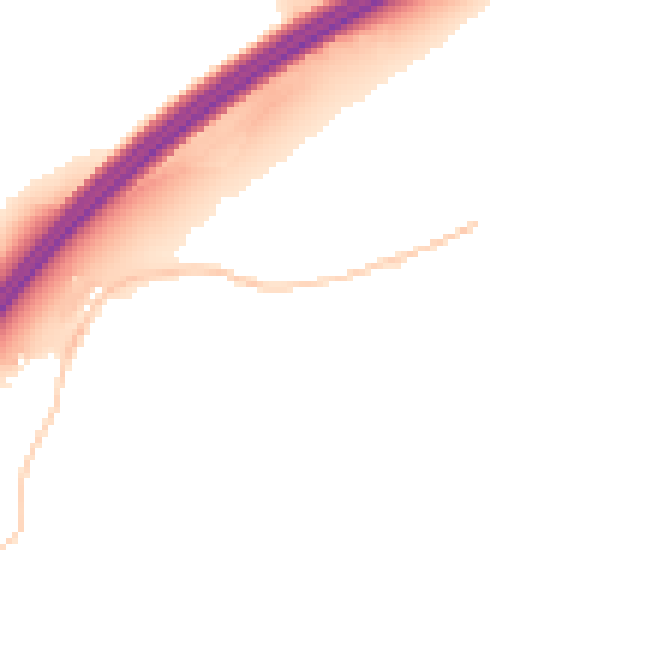 Night-time road noise heatmap for S66 7SE