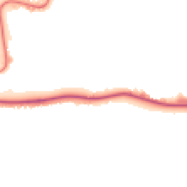 Night-time road noise heatmap for S66 8EU