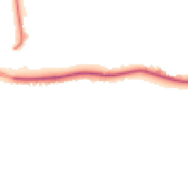 Night-time road noise heatmap for S66 8HE