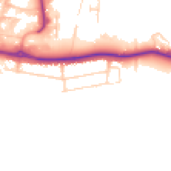 Daytime road noise heatmap for S66 8HH