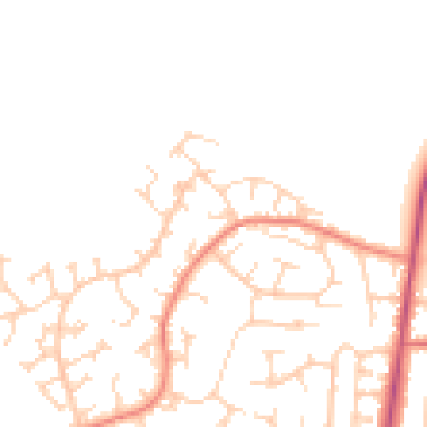 Daytime road noise heatmap for S66 8HP