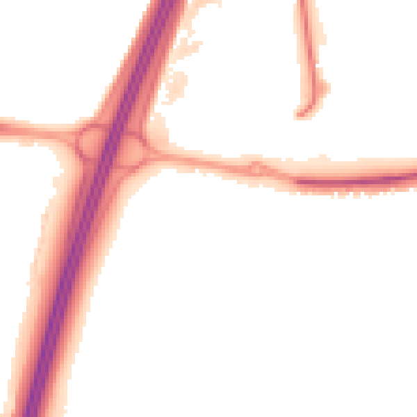 Night-time road noise heatmap for S66 8PY
