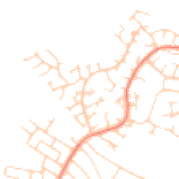 Daytime road noise heatmap for S66 8RP