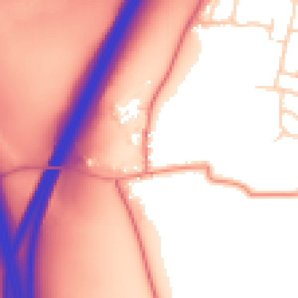 Daytime road noise heatmap for S66 9AT