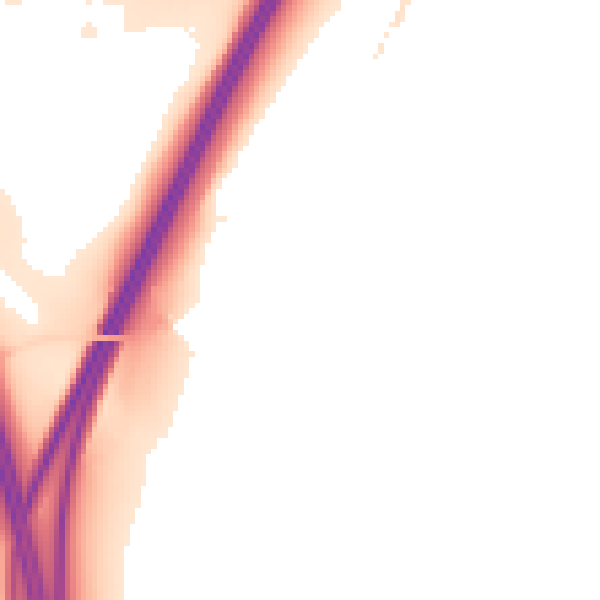 Night-time road noise heatmap for S66 9AT