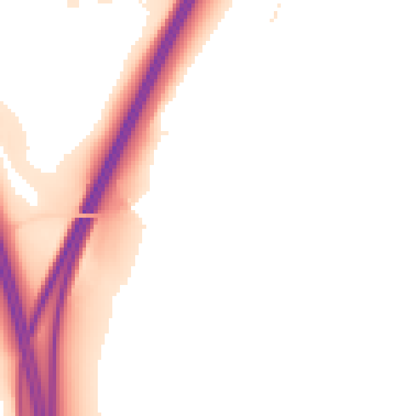 Night-time road noise heatmap for S66 9BA