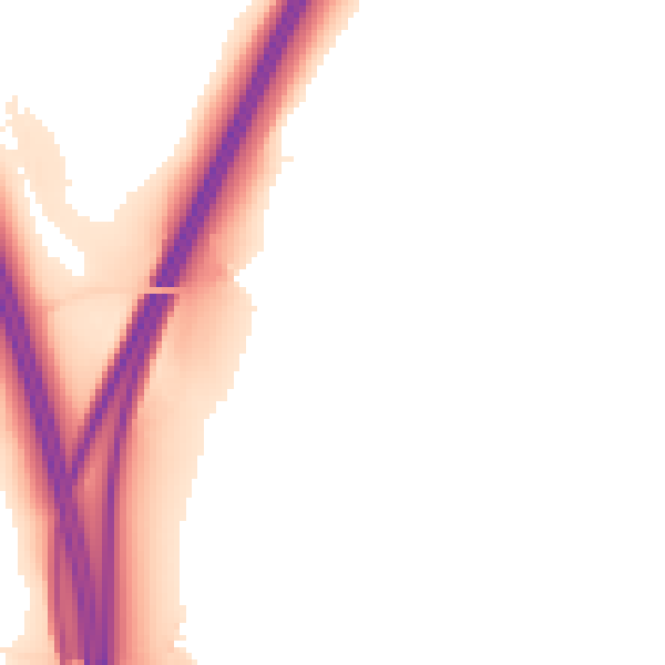 Night-time road noise heatmap for S66 9BE