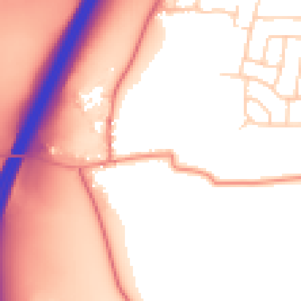 Daytime road noise heatmap for S66 9BG