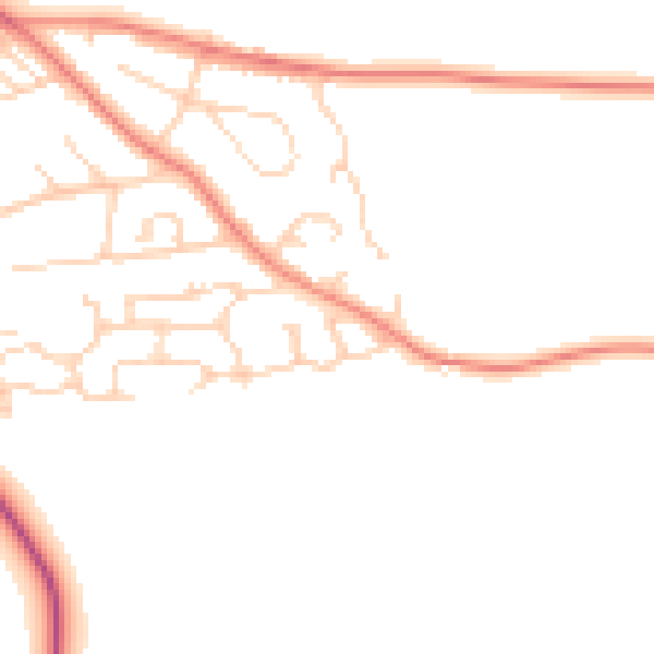 Daytime road noise heatmap for S66 9BT
