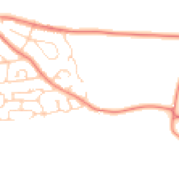 Daytime road noise heatmap for S66 9BX