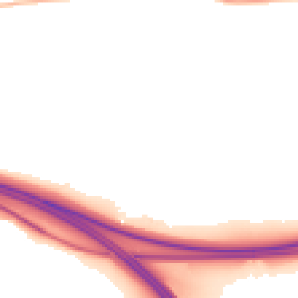 Night-time road noise heatmap for S66 9JH