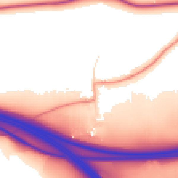 Daytime road noise heatmap for S66 9JN