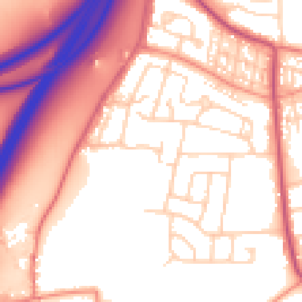 Daytime road noise heatmap for S66 9ND