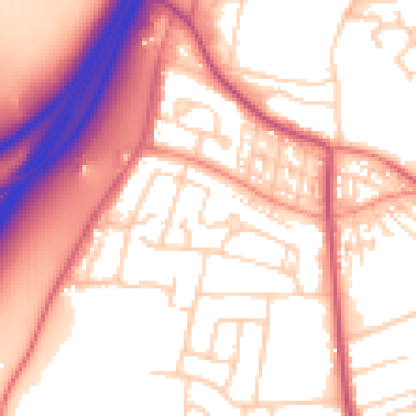 Daytime road noise heatmap for S66 9NH