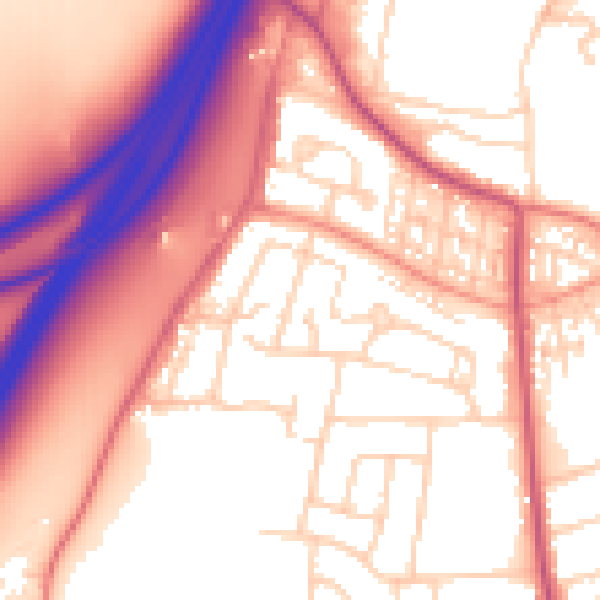 Daytime road noise heatmap for S66 9NN