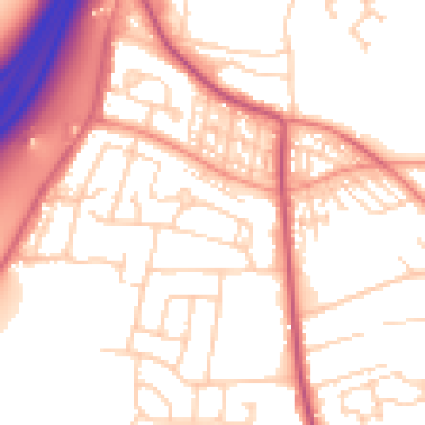 Daytime road noise heatmap for S66 9PB