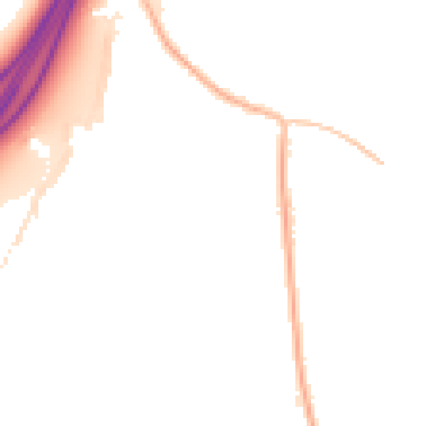 Night-time road noise heatmap for S66 9PB