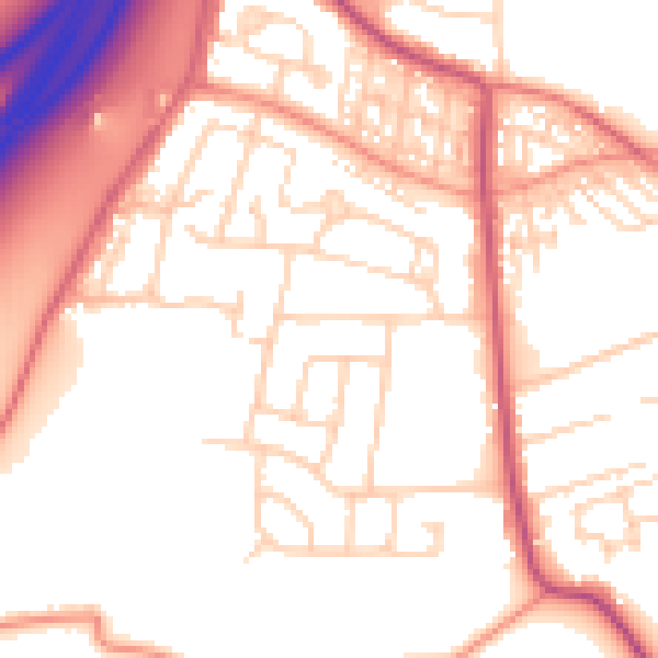 Daytime road noise heatmap for S66 9PE