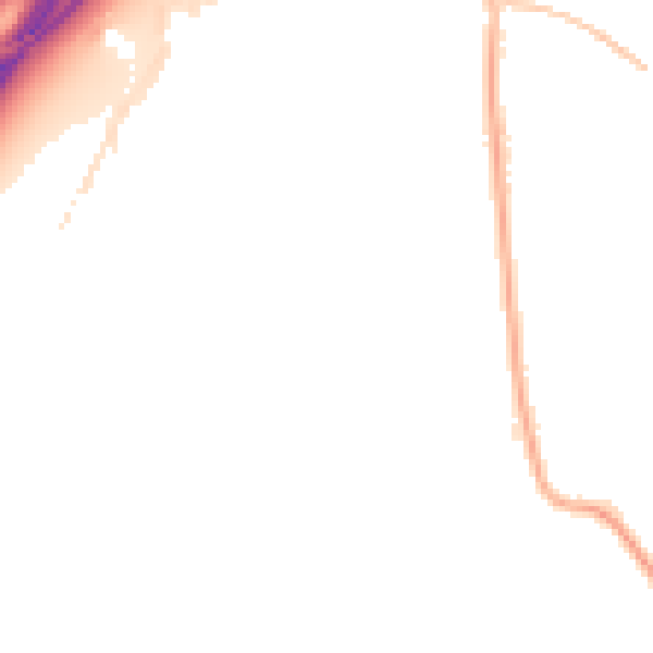 Night-time road noise heatmap for S66 9QP