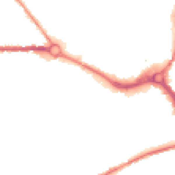 Night-time road noise heatmap for S70 1AX